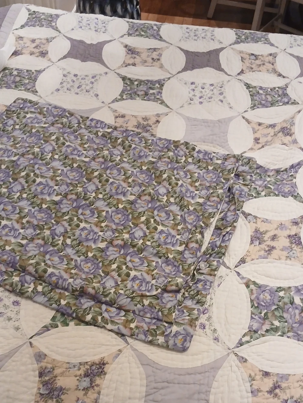 Beautiful Cottagecore  Twin Quilted Patchwork Bedspread & Matching Sham Set 🌟